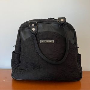 Petunia Pickle Bottom (PPB) Sashay Satchel - Black ONE OF A KIND RED INTERIOR